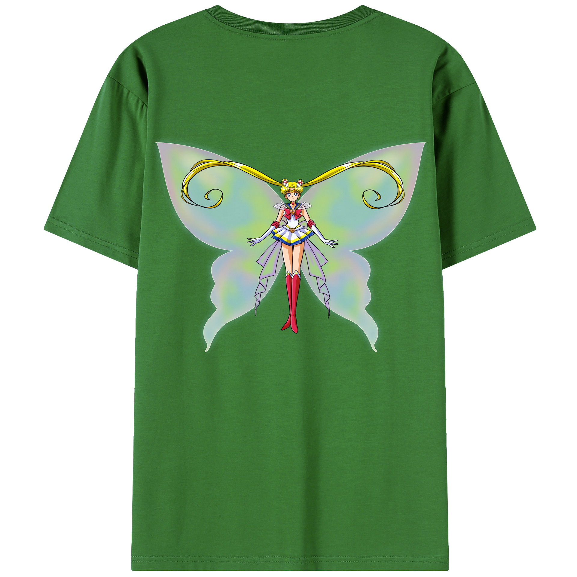（画像用） 美少女戦士セーラームーン 月野 うさぎ つきの うさぎ Sailor Moon Tsukino Usagi レディース半袖Tシャツ(バックプリント)